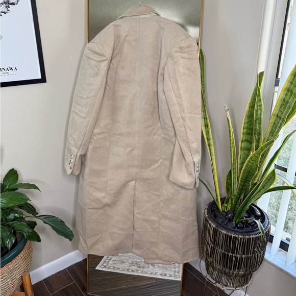 House of CB Carter oatmeal double breasted coat - Picture 9 of 9